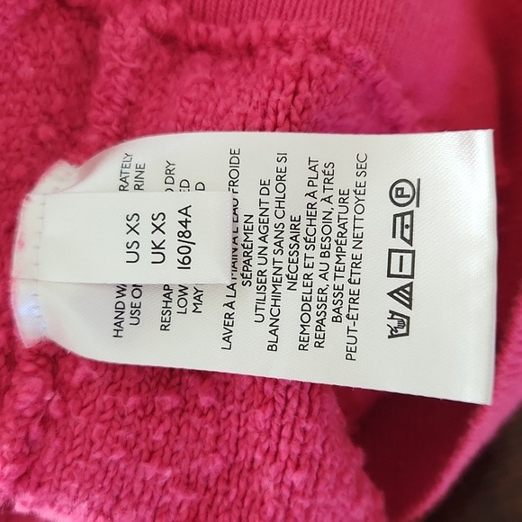 Free People Found my Friend Cropped Sweater Pink Extra Small - Picture 6 of 10